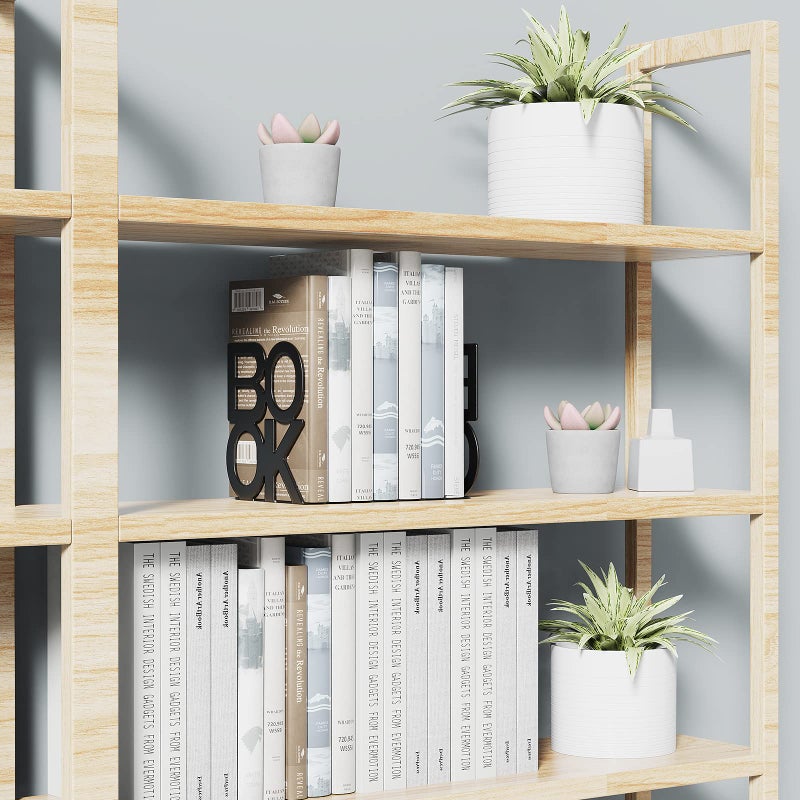 shikaman Book Ends,BookEnds Supports for Bookrack Desk,Bookend are Used for Books, Unique Appearance Design,Heavy Duty - Image 5